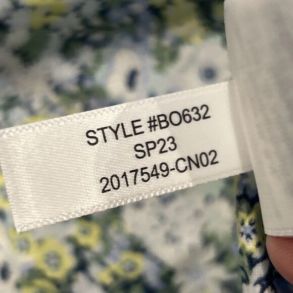 J Crew Liberty London Dress Womens Large Palermo Smocked Mini Floral Thorpe - Picture 5 of 10